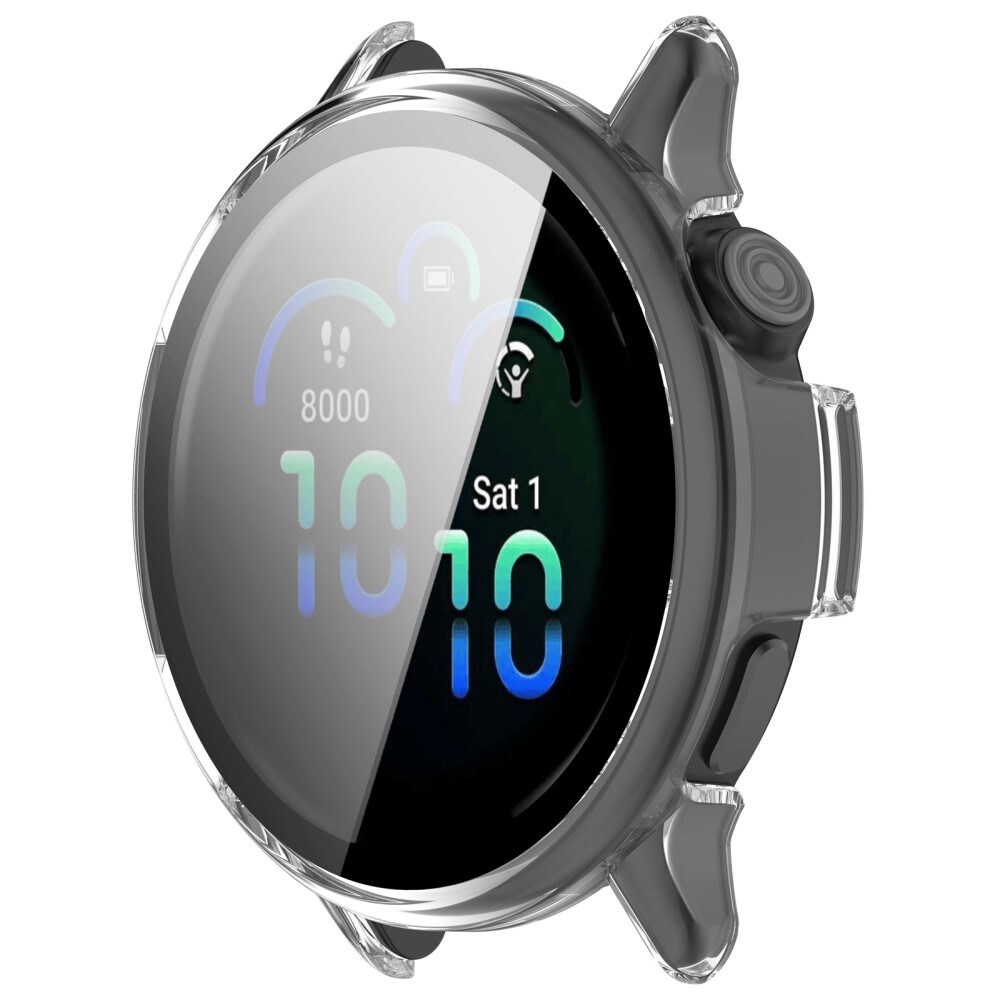 Garmin Vivoactive 6 Heltäckande skal med inbyggt skärmskydd, Genomskinlig