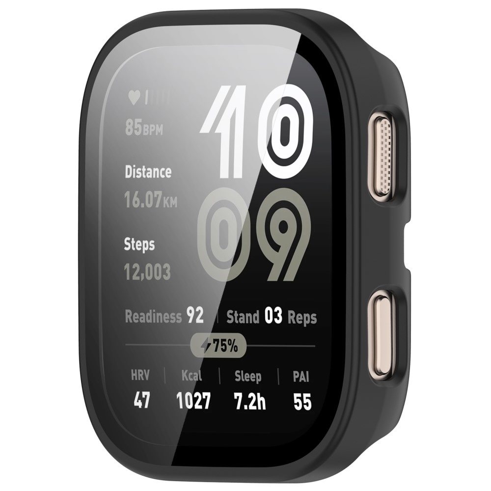Amazfit Bip 6 Heltäckande skal med inbyggt skärmskydd, Svart