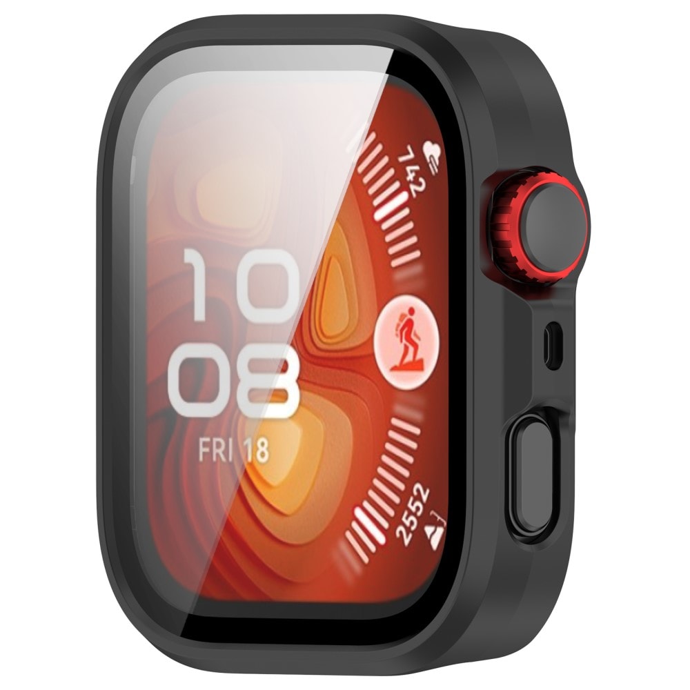 Huawei Watch Fit 4 Pro Heltäckande skal med inbyggt skärmskydd, Svart