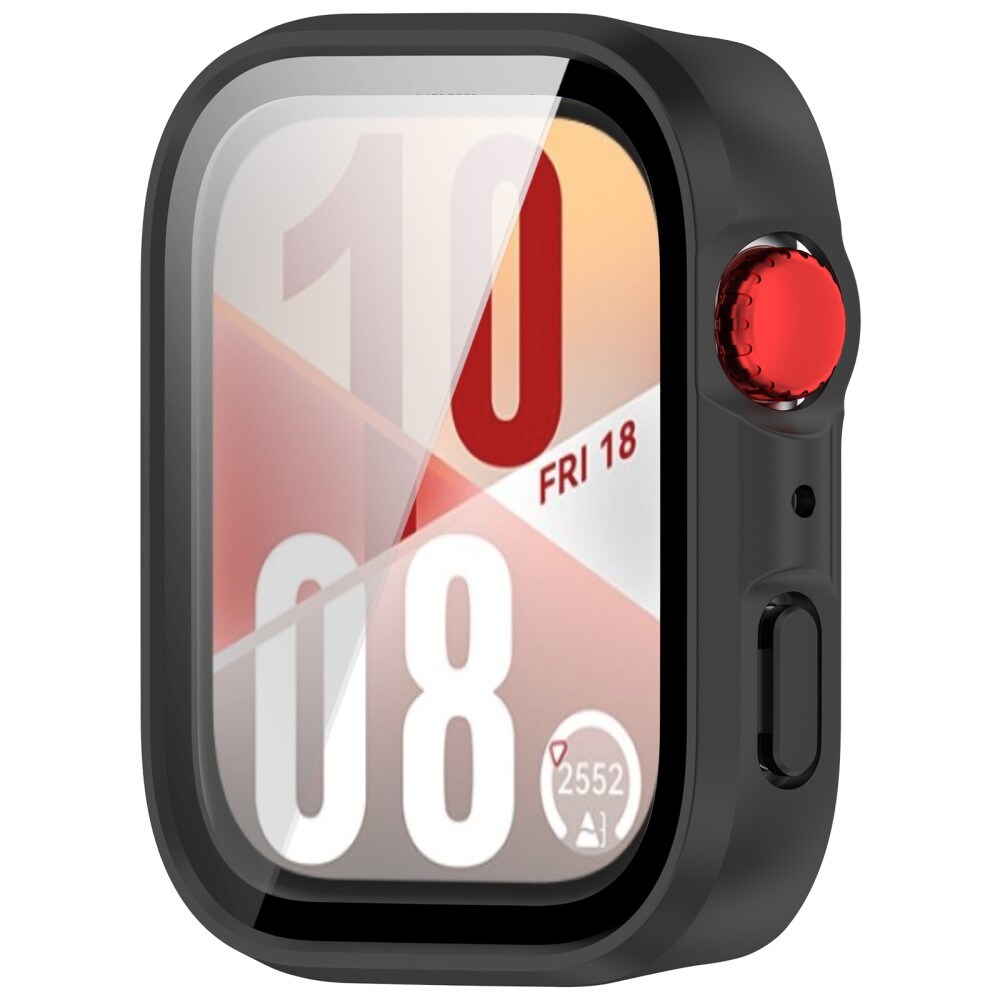 Huawei Watch Fit 4 Heltäckande skal med inbyggt skärmskydd, Svart