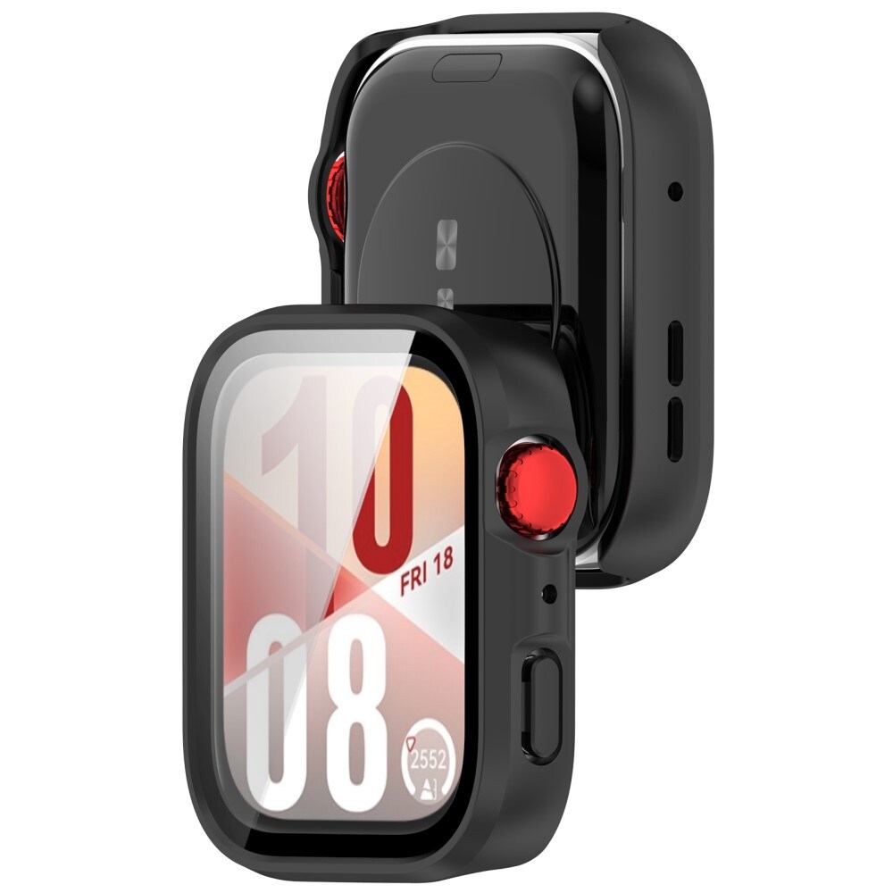 Huawei Watch Fit 4 Heltäckande skal med inbyggt skärmskydd, Svart