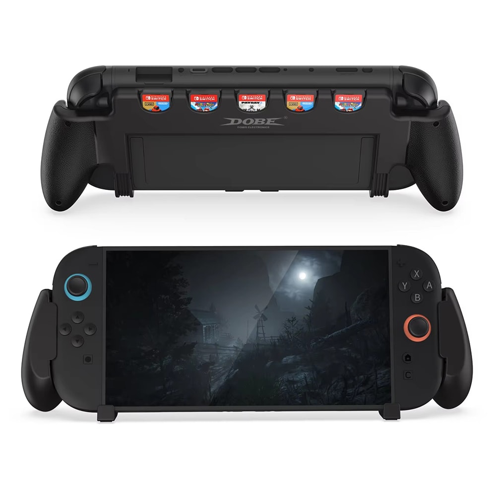 Nintendo Switch 2 Handgrepp med spelkortförvaring, Svart