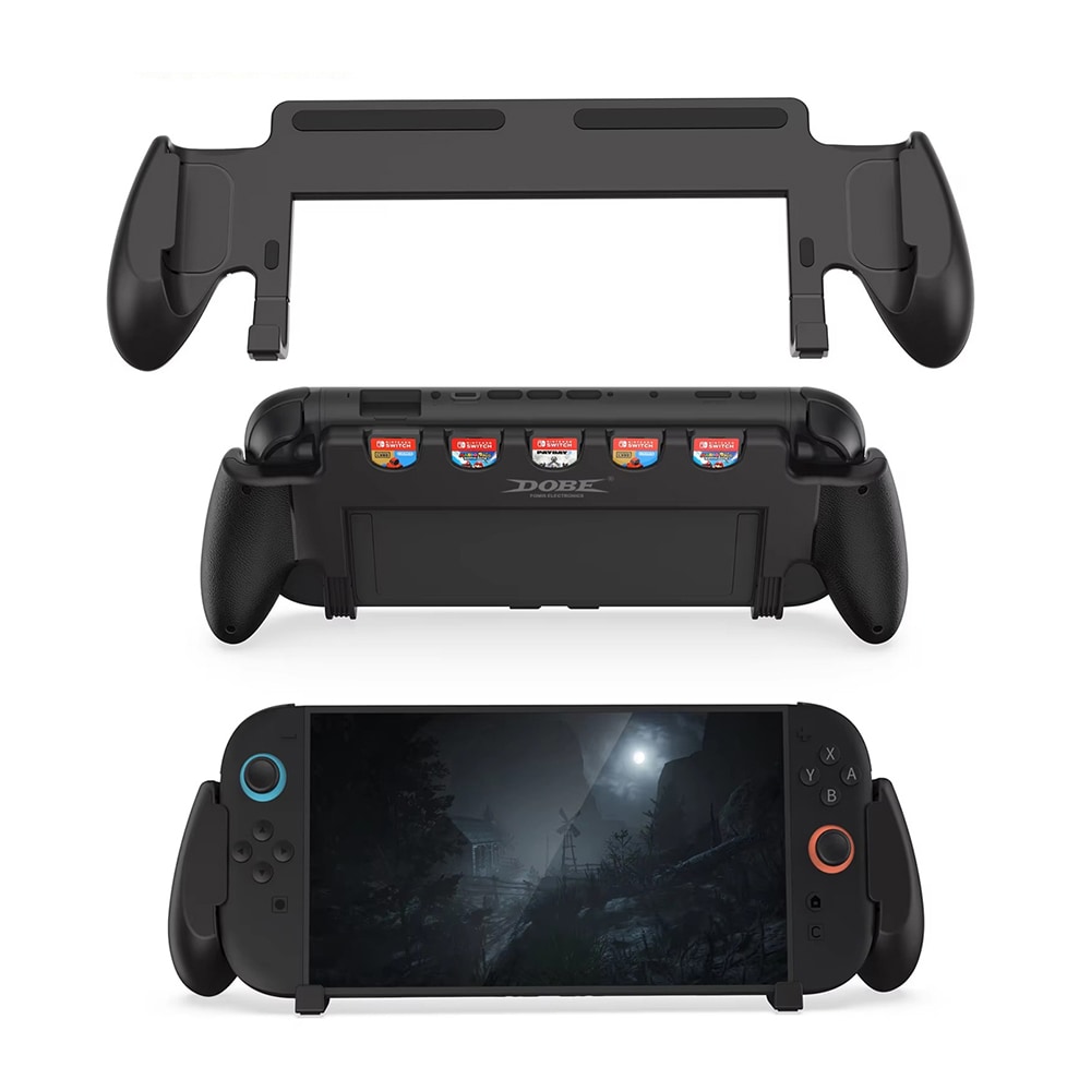 Nintendo Switch 2 Handgrepp med spelkortförvaring, Svart