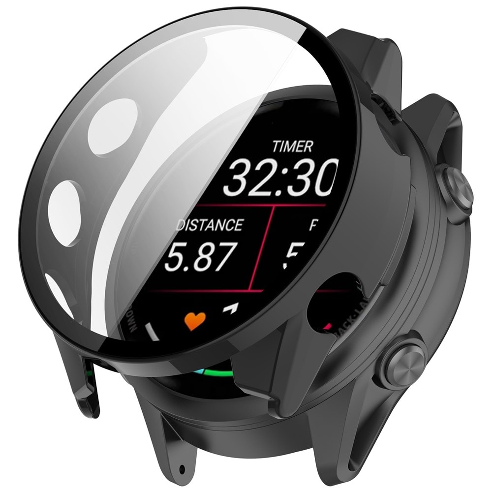 Garmin Forerunner 570 42mm Heltäckande skal med inbyggt skärmskydd, Svart