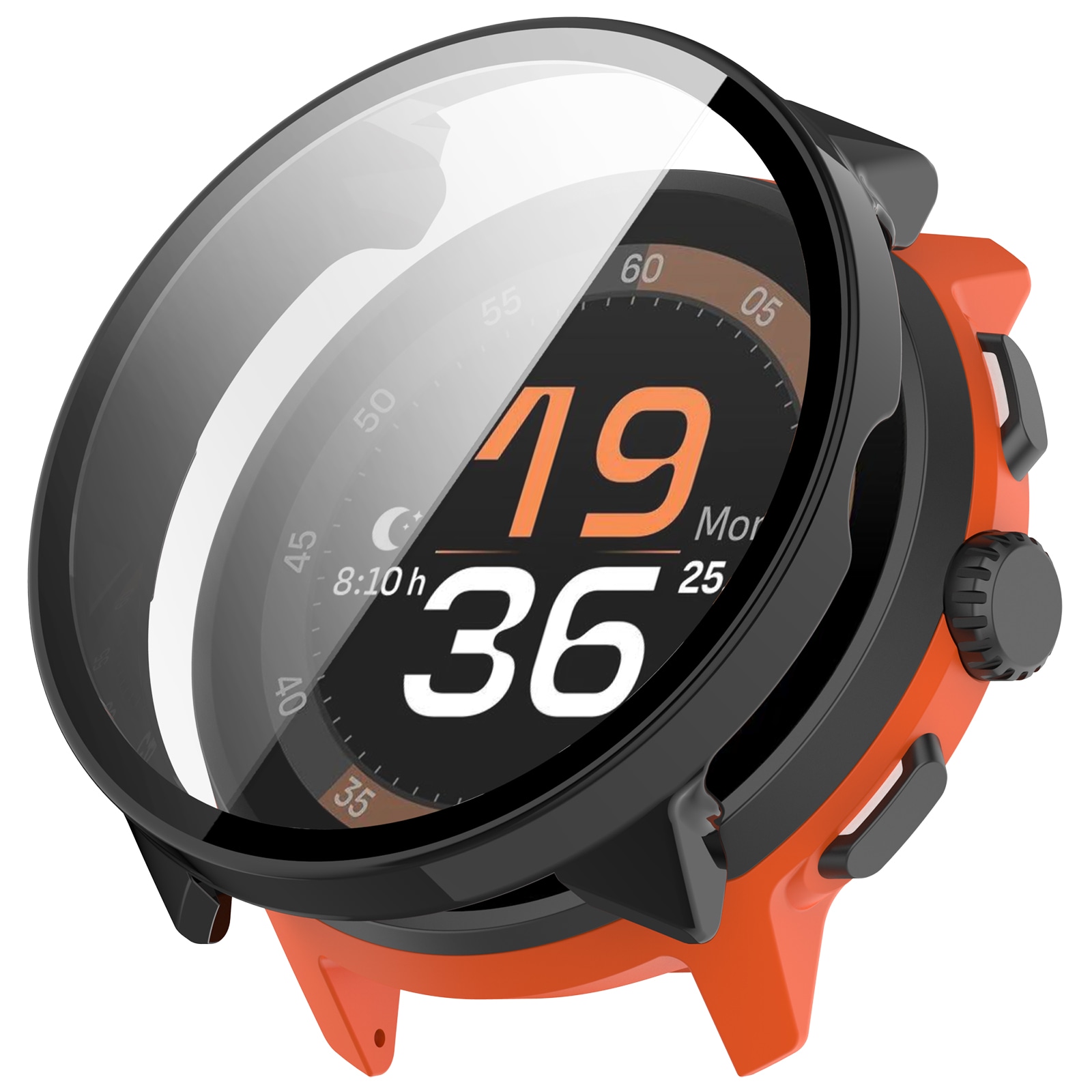 Suunto Run Heltäckande skal med inbyggt skärmskydd, Svart