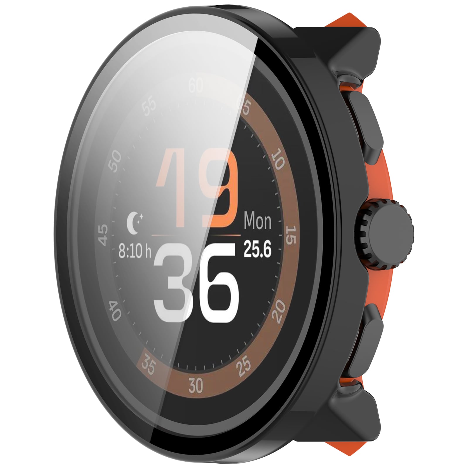Suunto Run Heltäckande skal med inbyggt skärmskydd, Svart