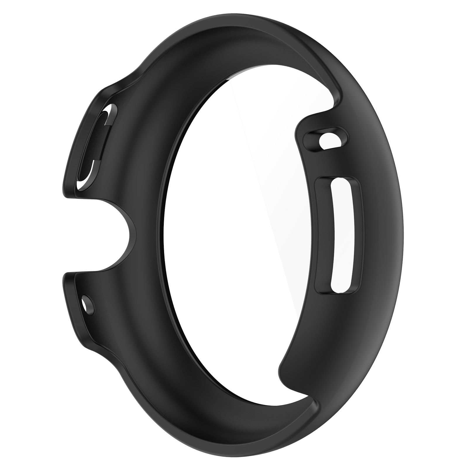 Google Pixel Watch 4 41mm Heltäckande skal med inbyggt skärmskydd, Svart