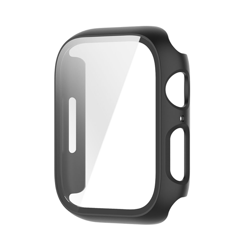 Apple Watch 45mm Series 7 Heltäckande skal med inbyggt skärmskydd, svart