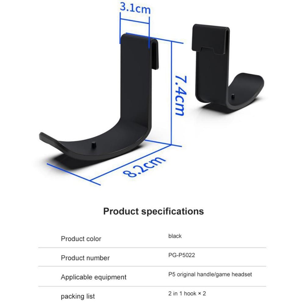 PlayStation 5 Krok för tillbehör (2-pack), svart