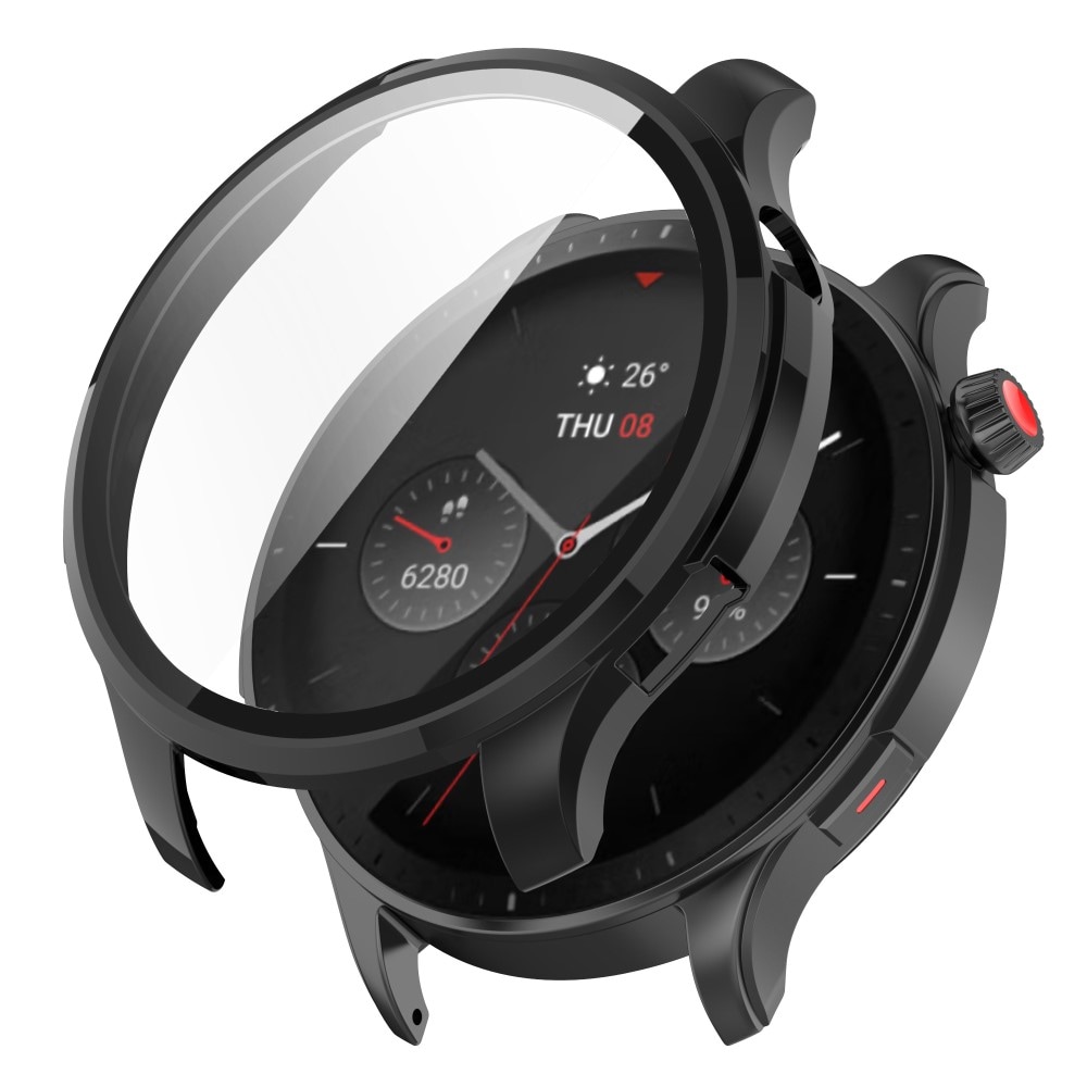 Amazfit GTR 4 Heltäckande skal med inbyggt skärmskydd, Svart