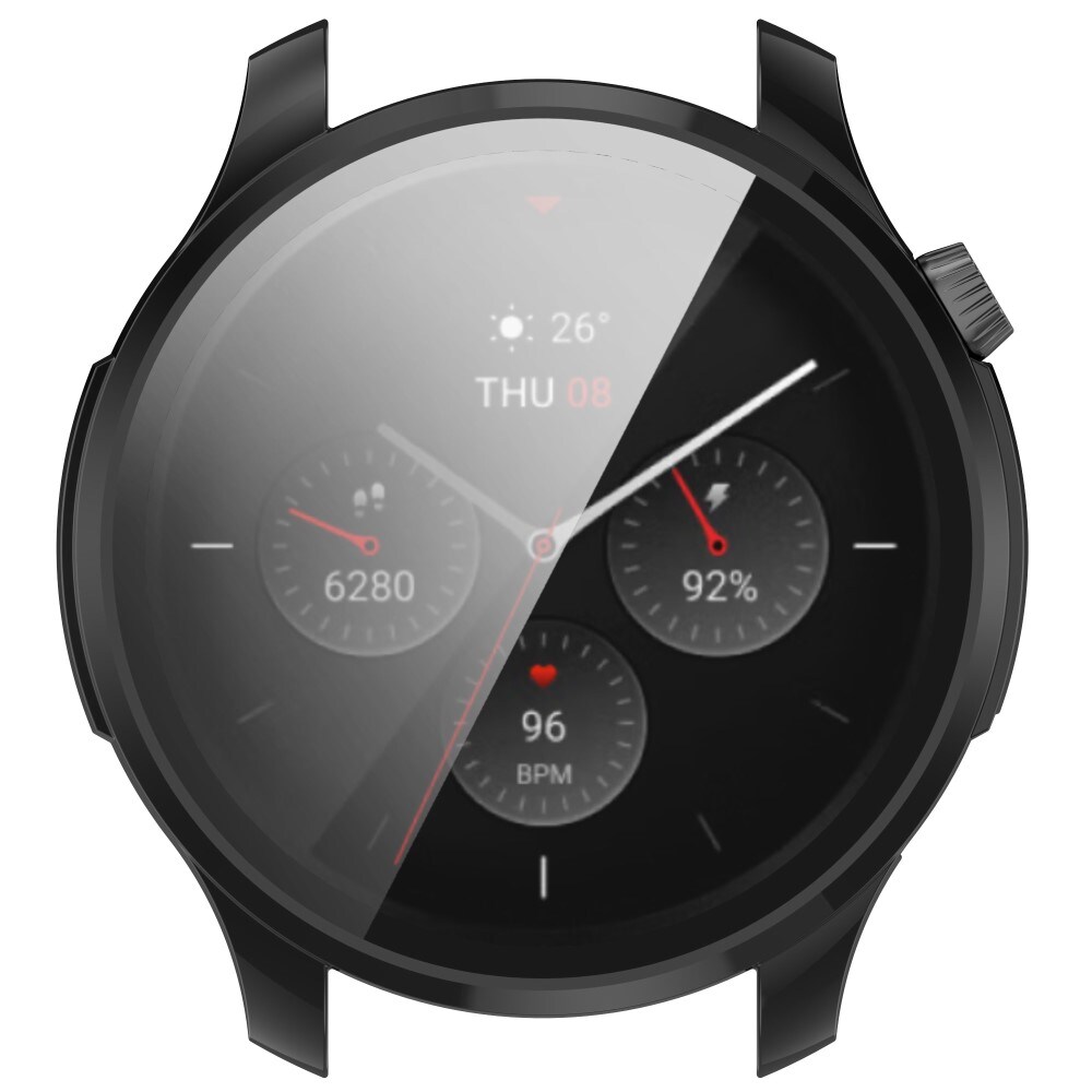 Amazfit GTR 4 Heltäckande skal med inbyggt skärmskydd, Svart