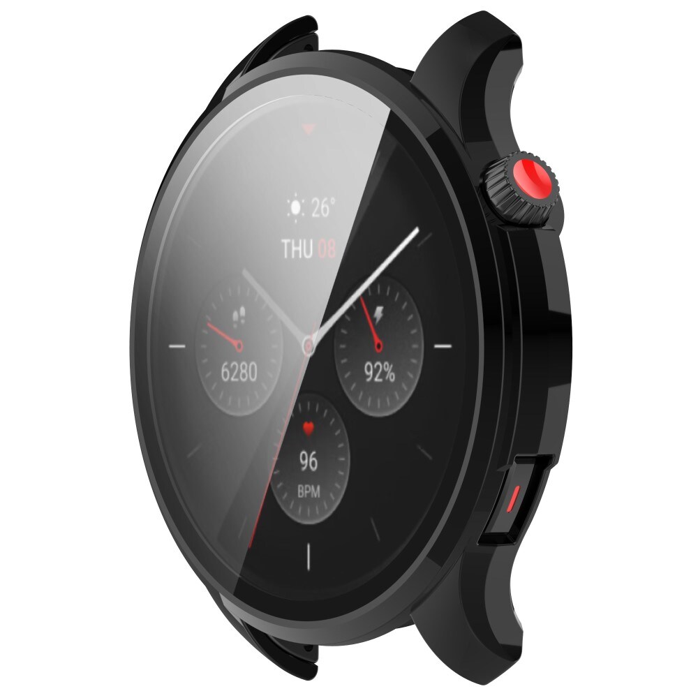 Amazfit GTR 4 Heltäckande skal med inbyggt skärmskydd, Svart