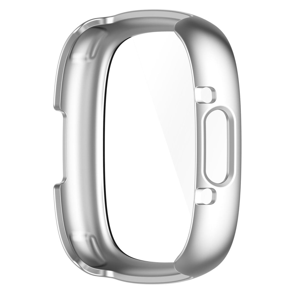 Fitbit Versa 4 Heltäckande skal med inbyggt skärmskydd, silver