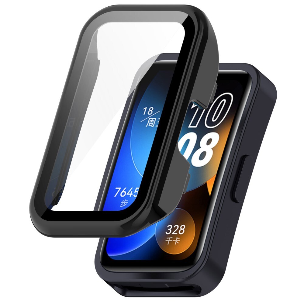 Huawei Band 8 Heltäckande skal med inbyggt skärmskydd, Svart