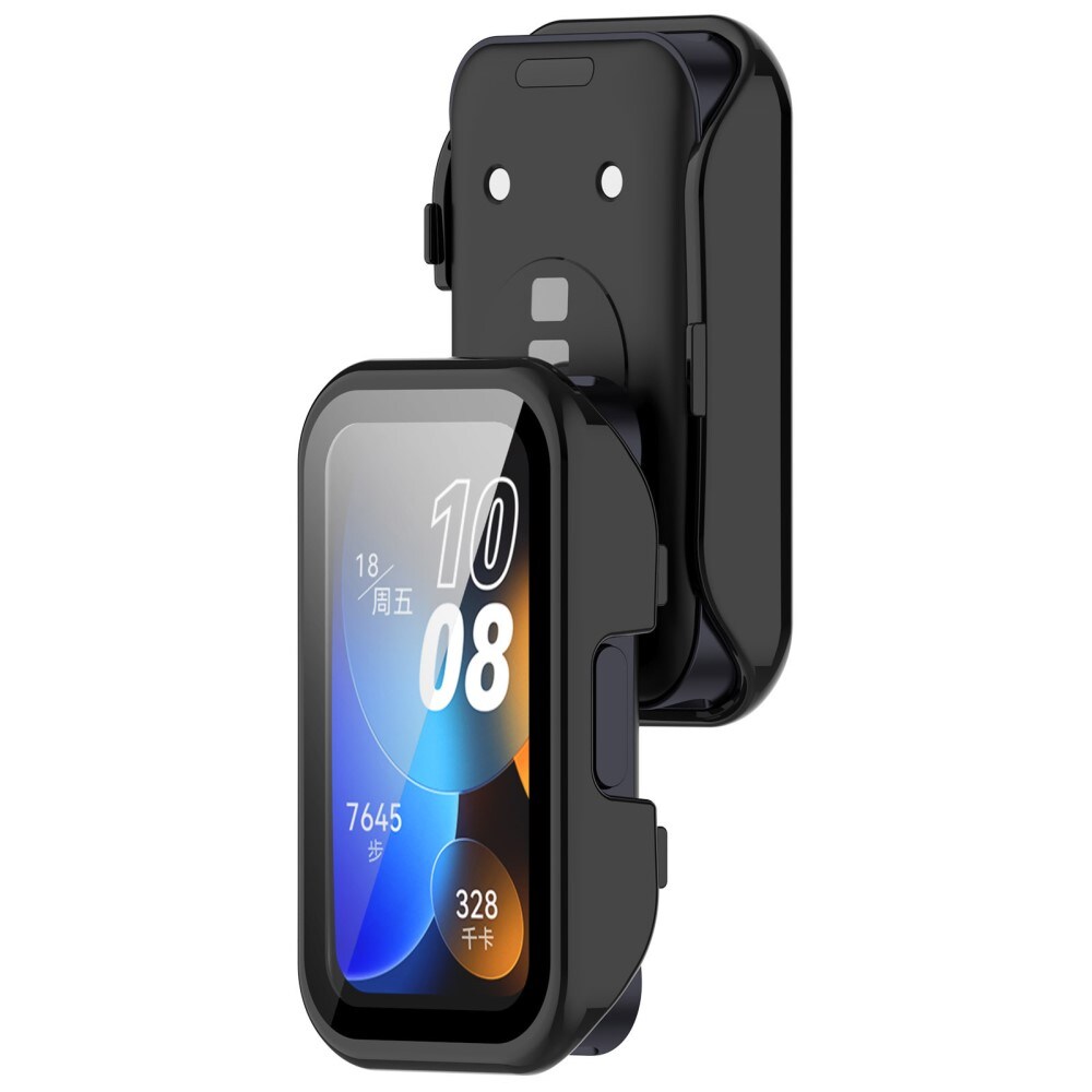 Huawei Band 8 Heltäckande skal med inbyggt skärmskydd, Svart