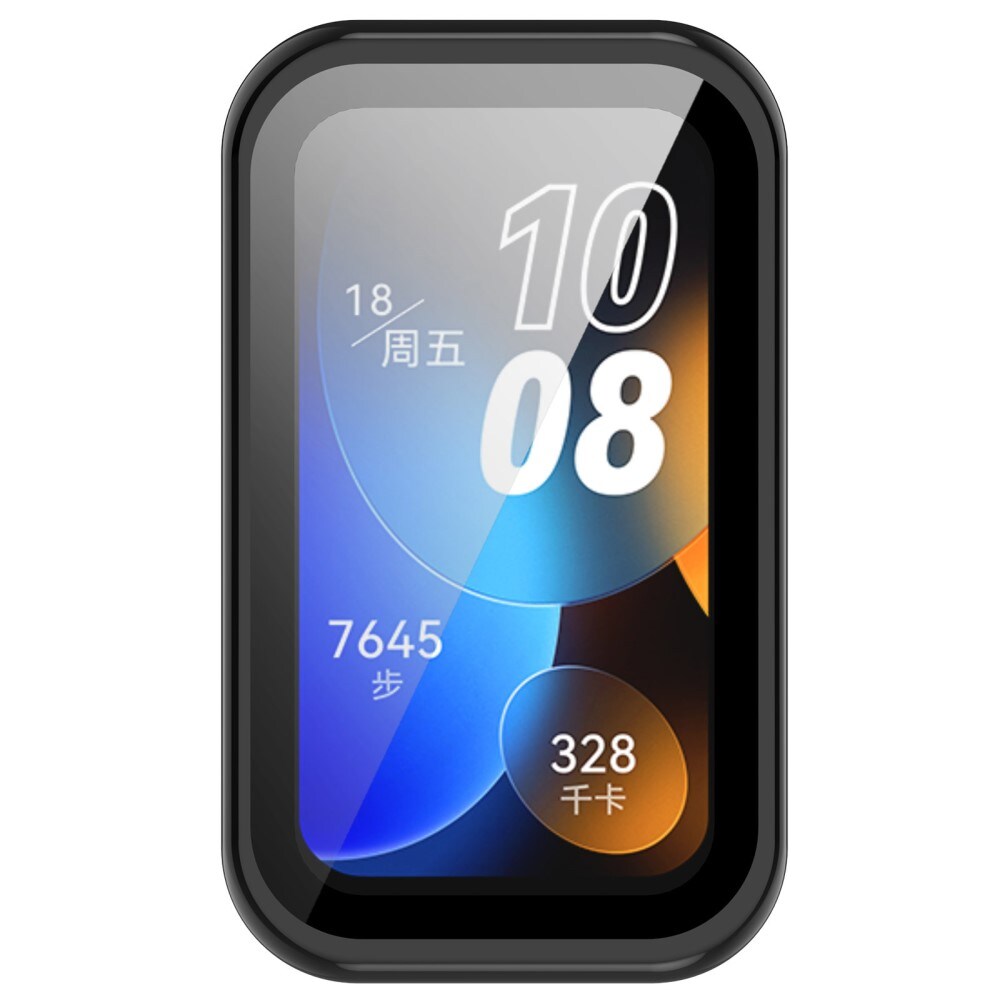 Huawei Band 8 Heltäckande skal med inbyggt skärmskydd, Svart