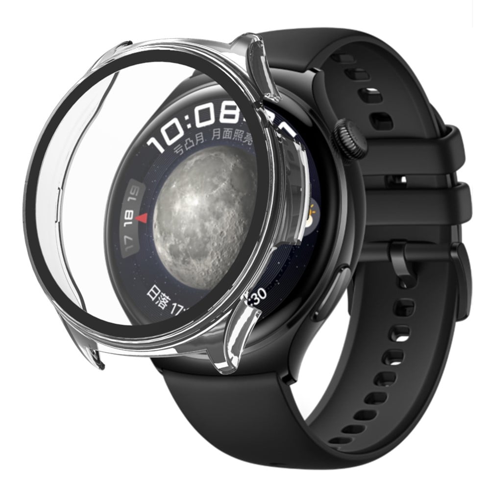  Huawei Watch 4 Heltäckande skal med inbyggt skärmskydd, Genomskinlig