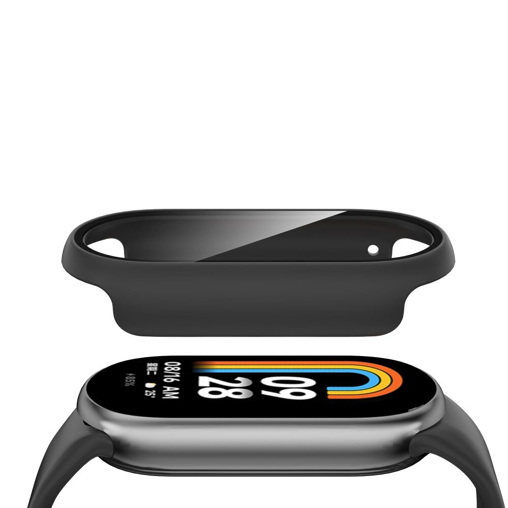 Xiaomi Smart Band 8 Heltäckande skal med inbyggt skärmskydd, Svart