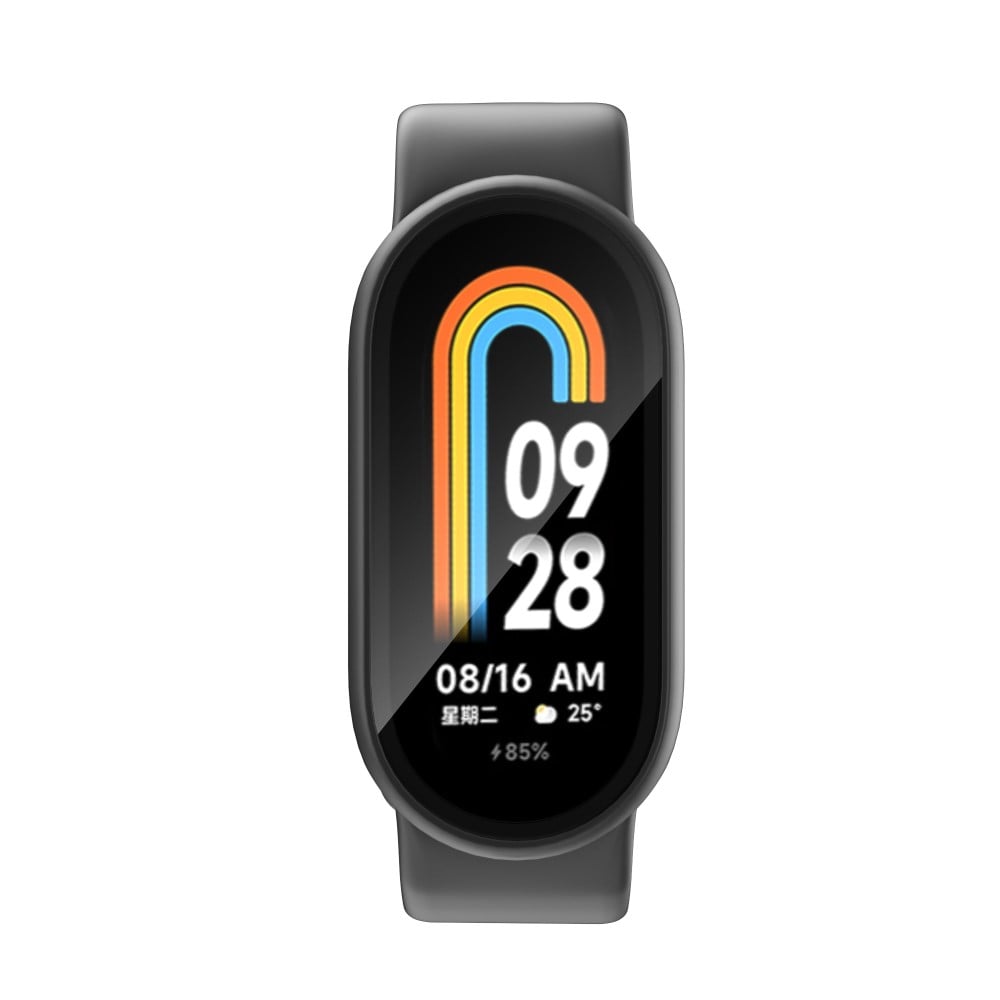 Xiaomi Smart Band 8 Heltäckande skal med inbyggt skärmskydd, Svart