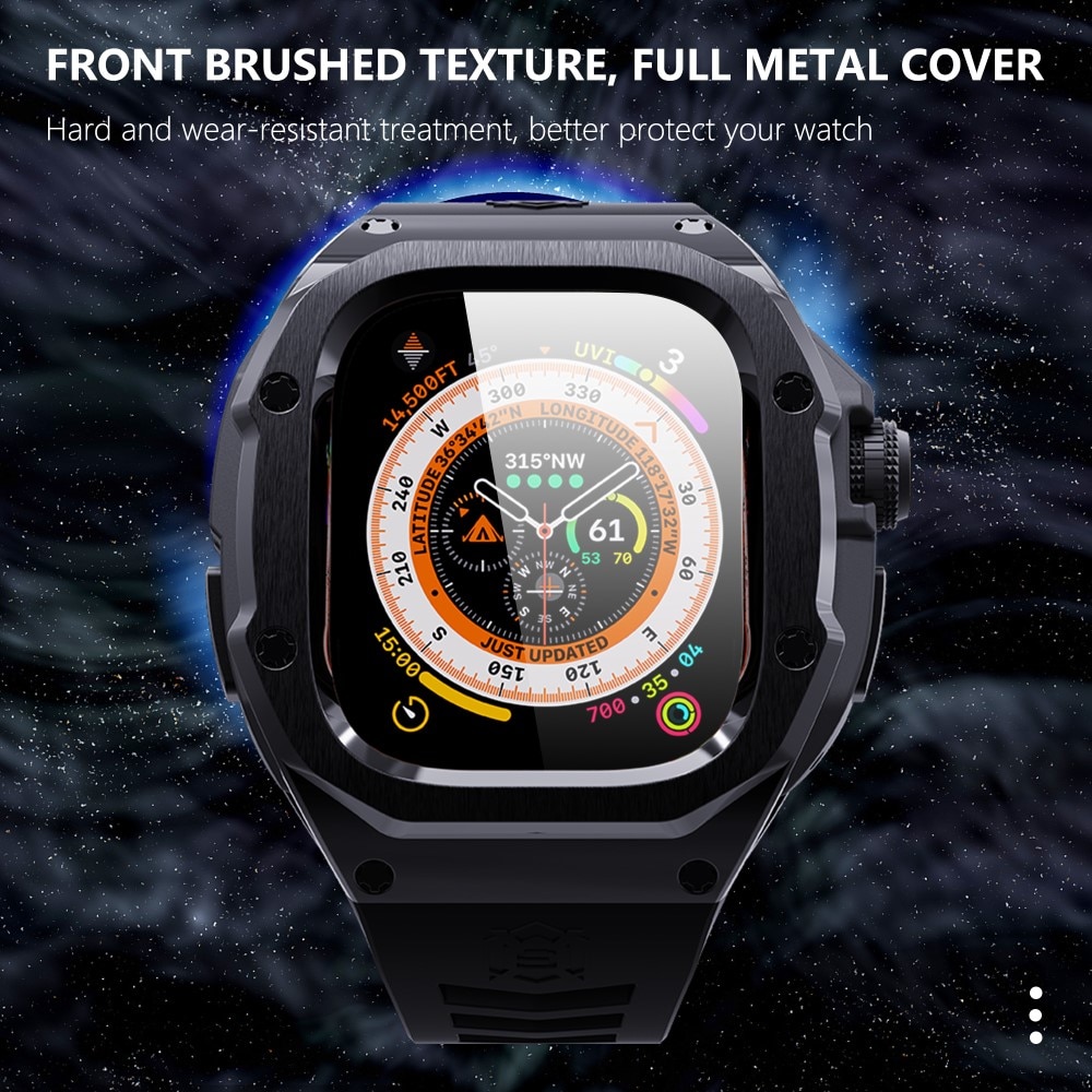 Apple Watch Ultra 2 49mm High Brushed Metal Skal+Armband, svart