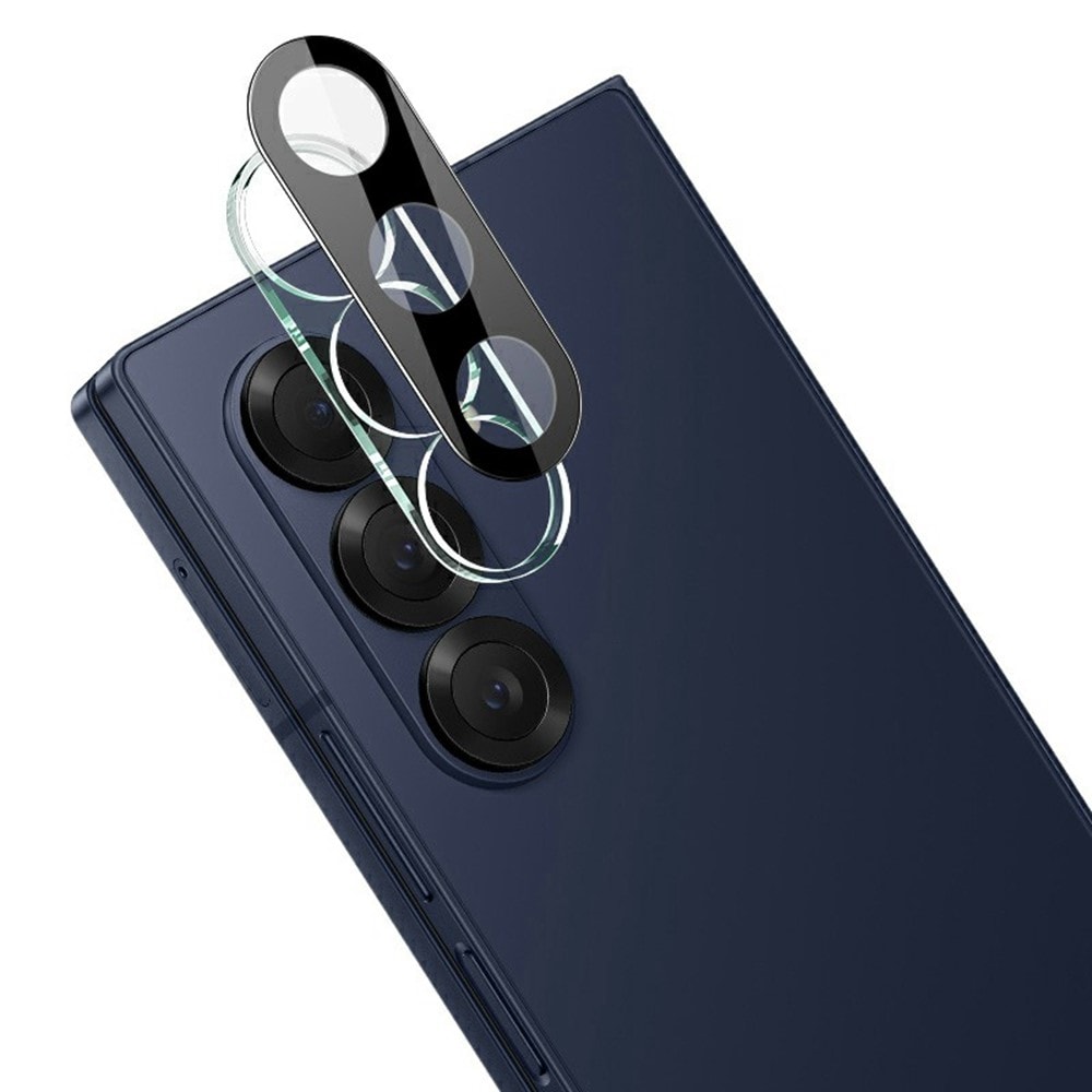 Samsung Galaxy Z Fold 7 Kameraskydd i glas, Svart