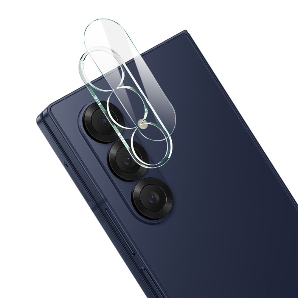Samsung Galaxy Z Fold 7 Kameraskydd i glas, Genomskinlig