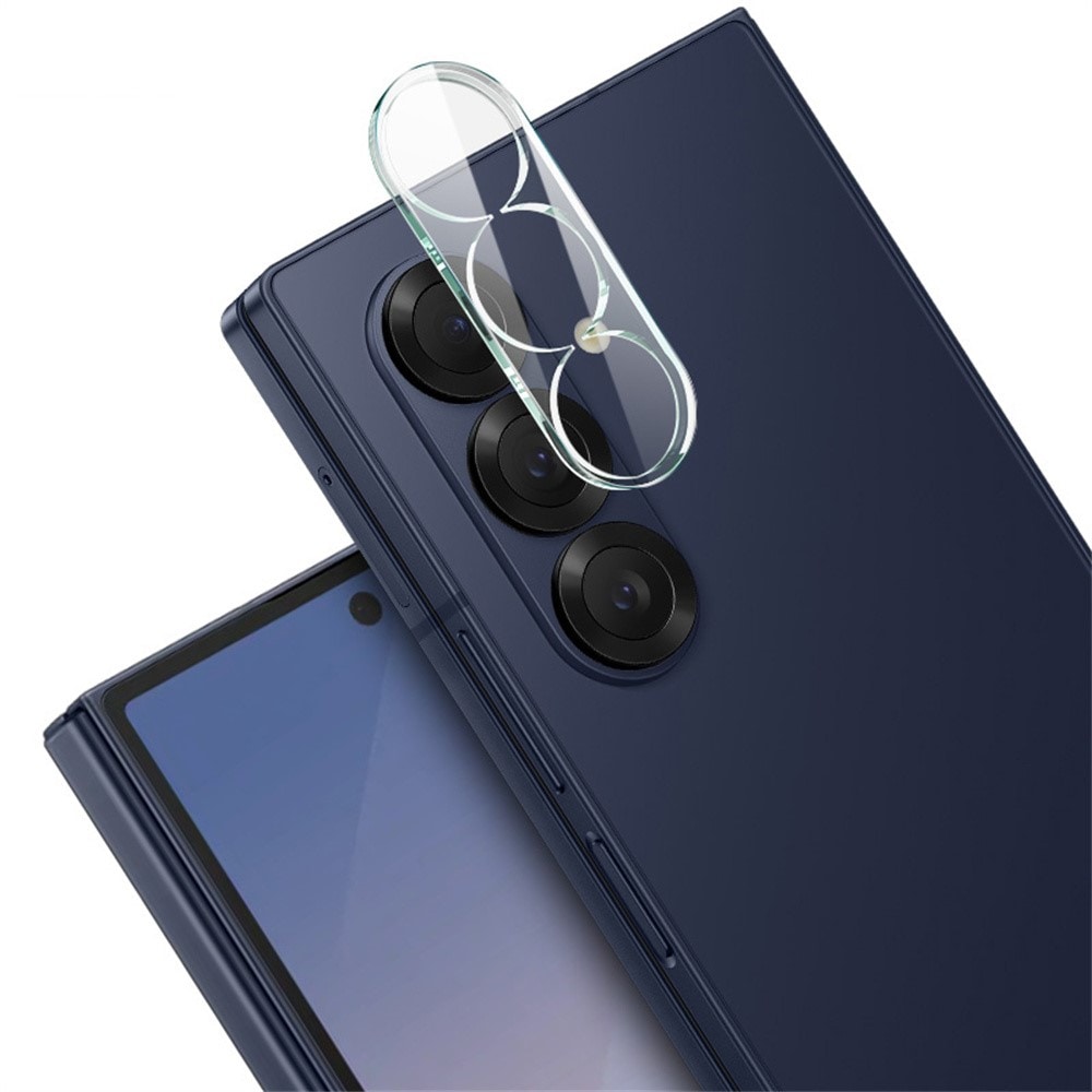 Samsung Galaxy Z Fold 7 Kameraskydd i glas, Genomskinlig