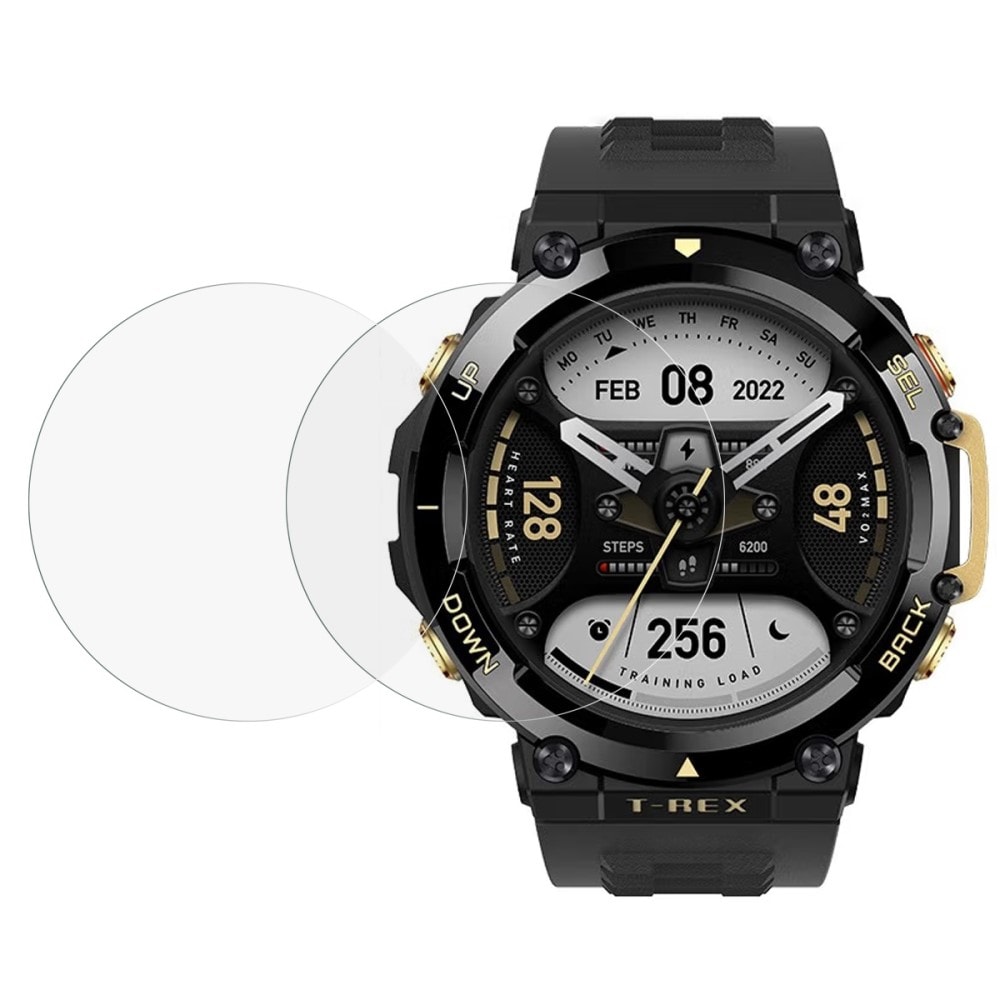 Amazfit T-Rex 2 2-pack skärmskydd i härdat glas
