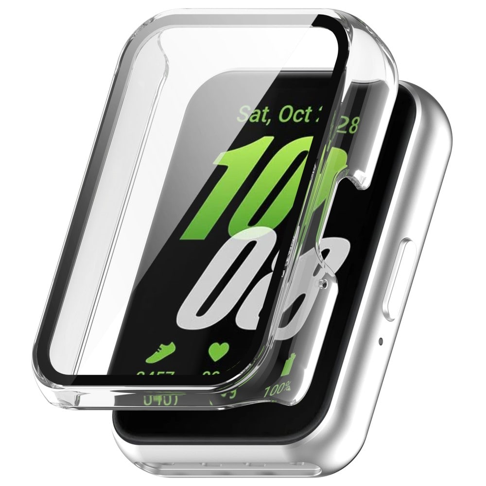 Samsung Galaxy Fit 3 Heltäckande skal med inbyggt skärmskydd, transparent