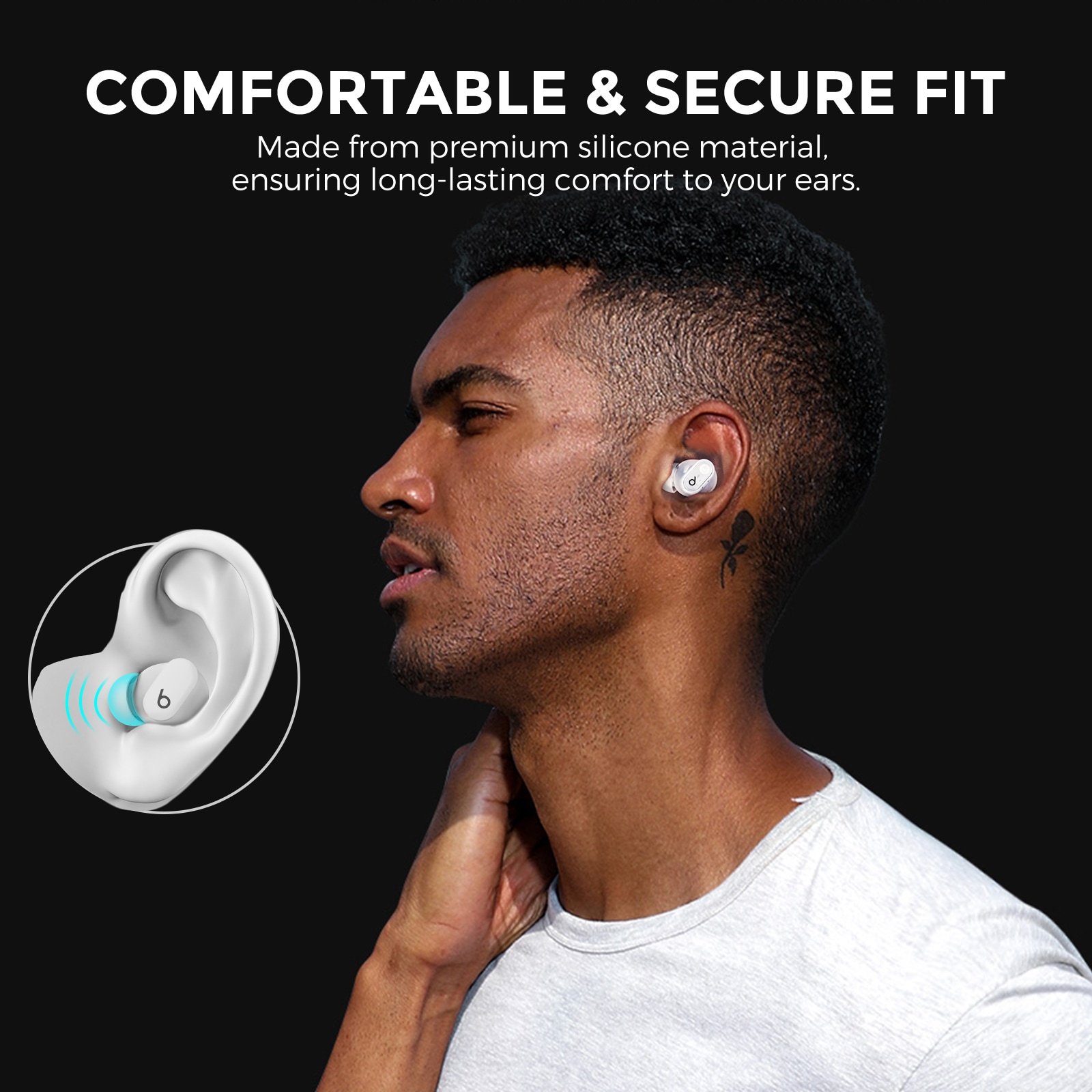 Beats Studio Buds 3-pack Silikon Ear Tips, Vit