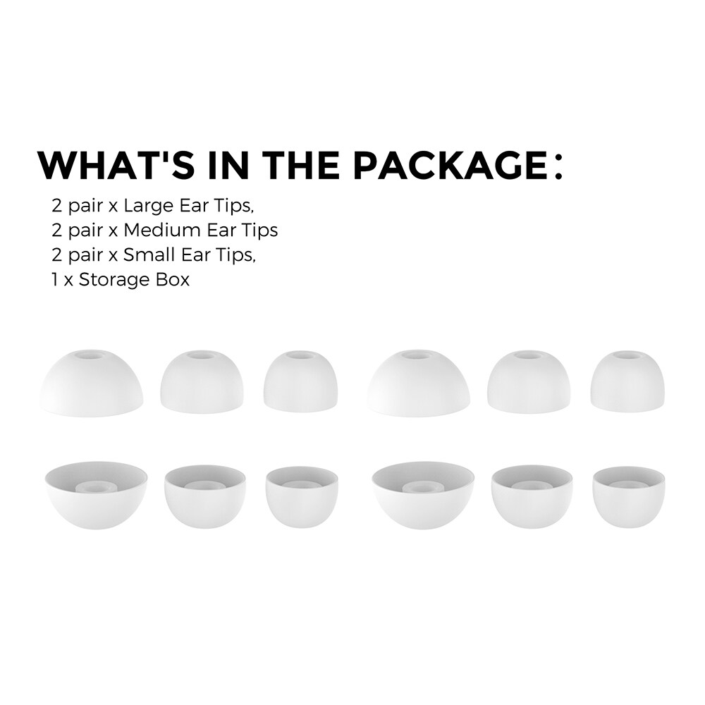 Beats Studio Buds 3-pack Silikon Ear Tips, Vit
