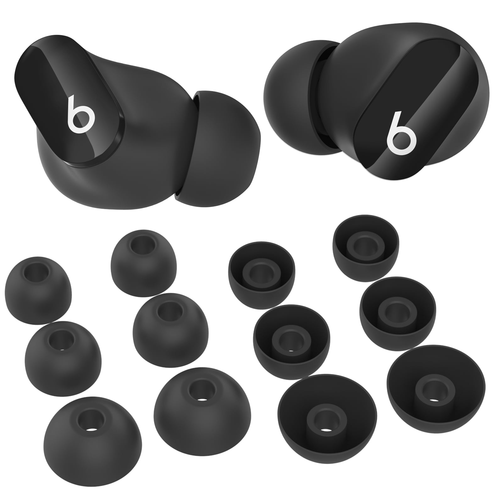 Beats Studio Buds 3-pack Silikon Ear Tips, Svart