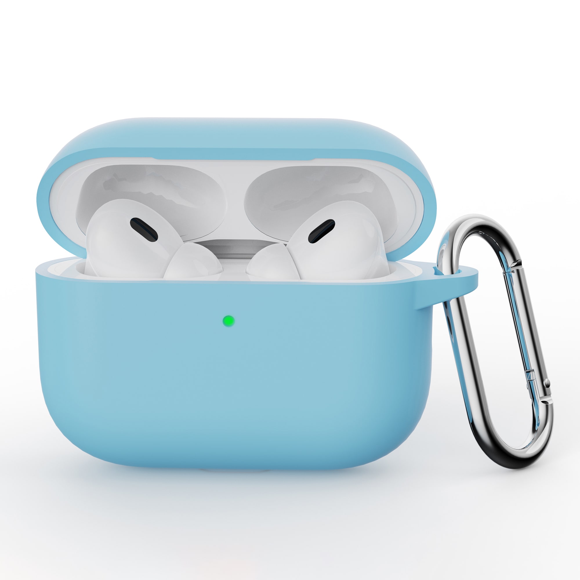 Apple AirPods Pro 3 Silikonskal + karbinhake, Blå