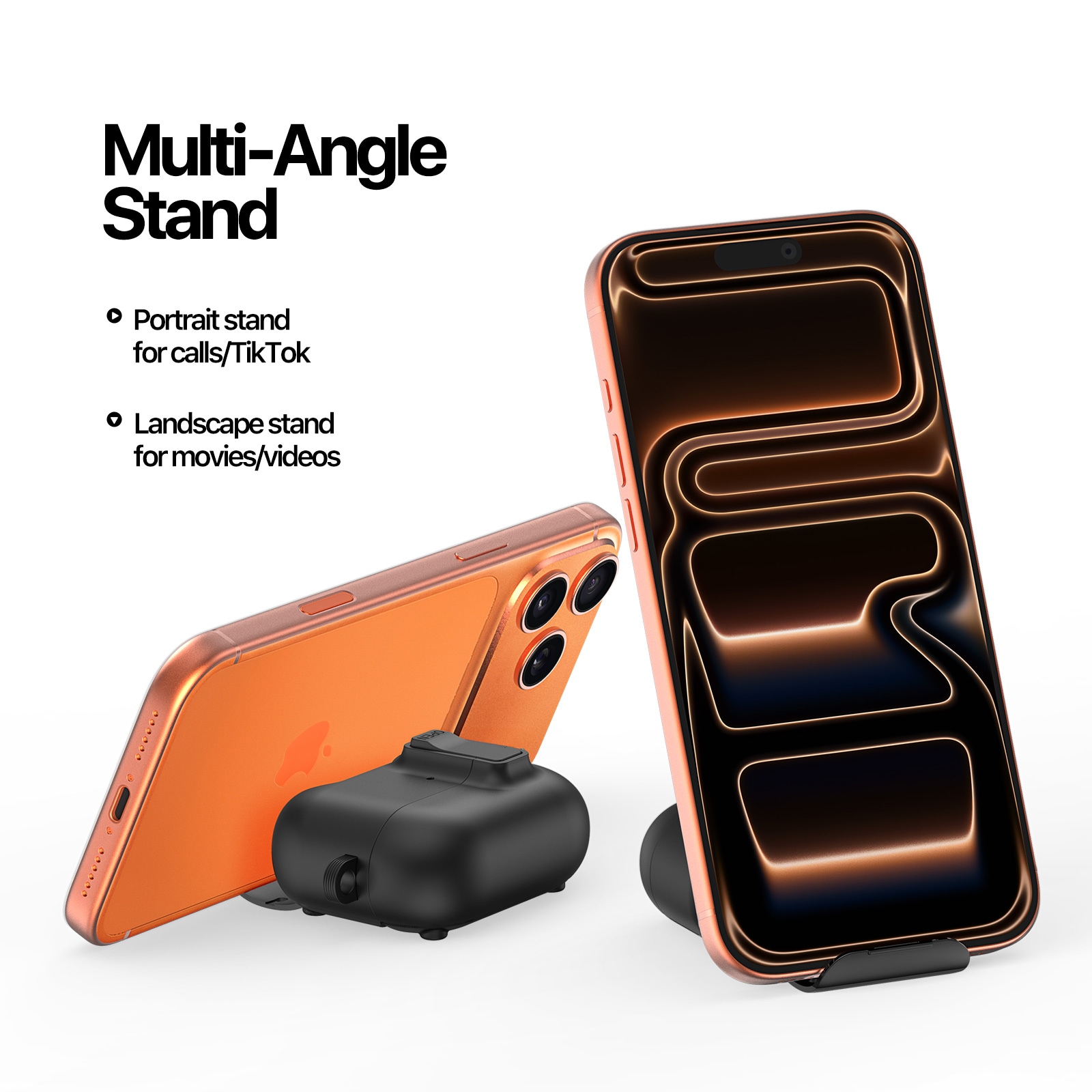 Apple AirPods Pro 3 Skal med karbinhake och ställfunktion, Svart