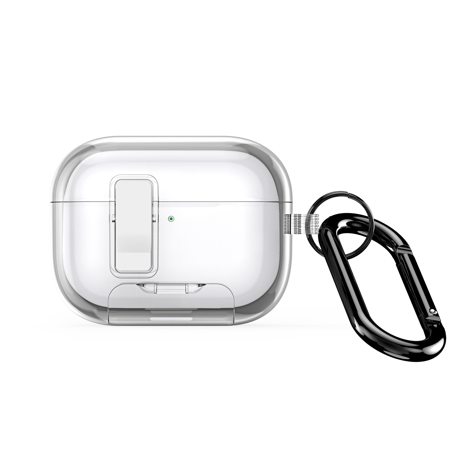 Apple AirPods Pro 3 Skal med karbinhake och ställfunktion, Genomskinlig