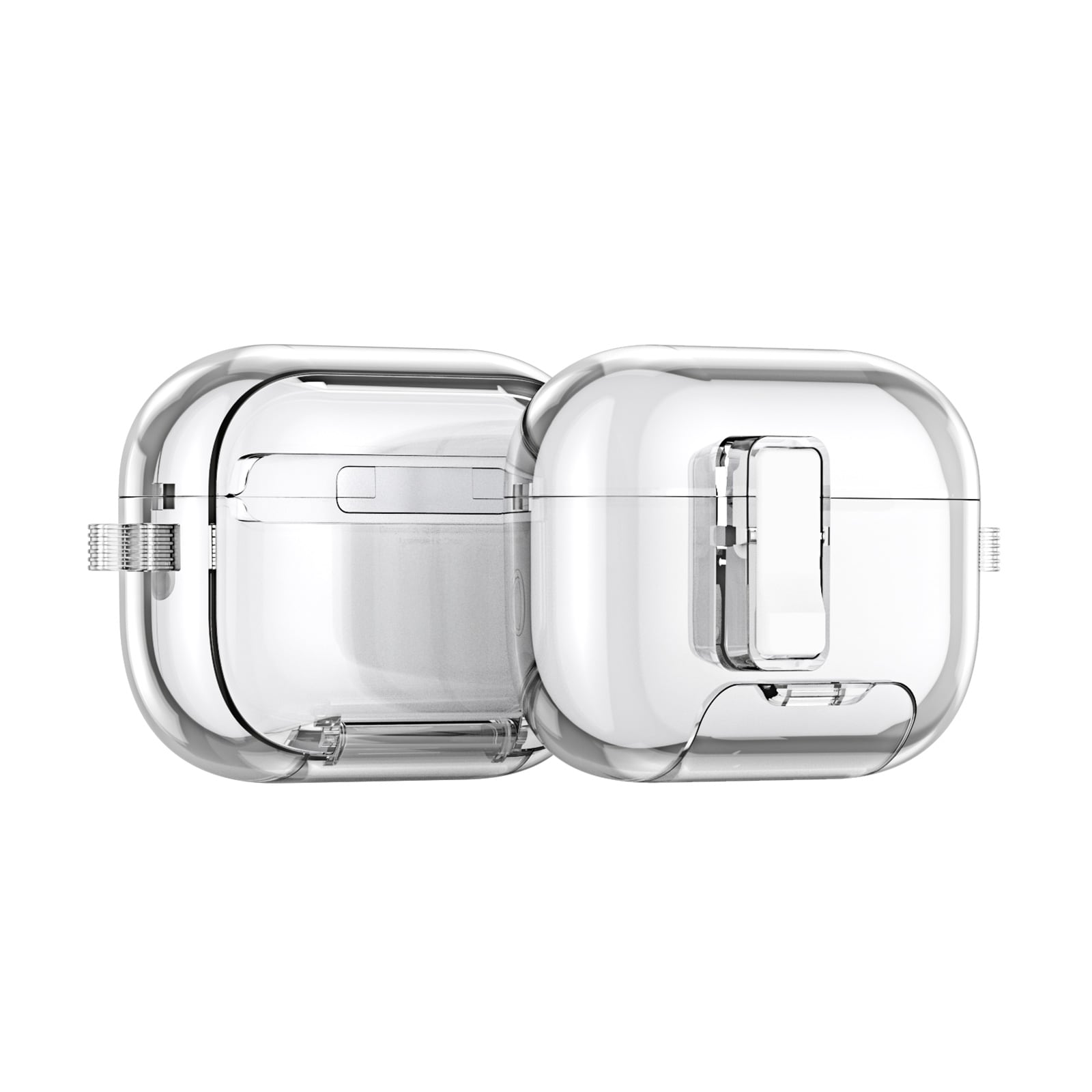 Apple AirPods Pro 3 Skal med karbinhake och ställfunktion, Genomskinlig