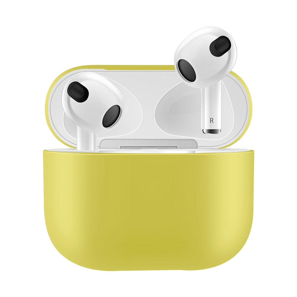 AirPods 3 Tunt silikonskal, gul