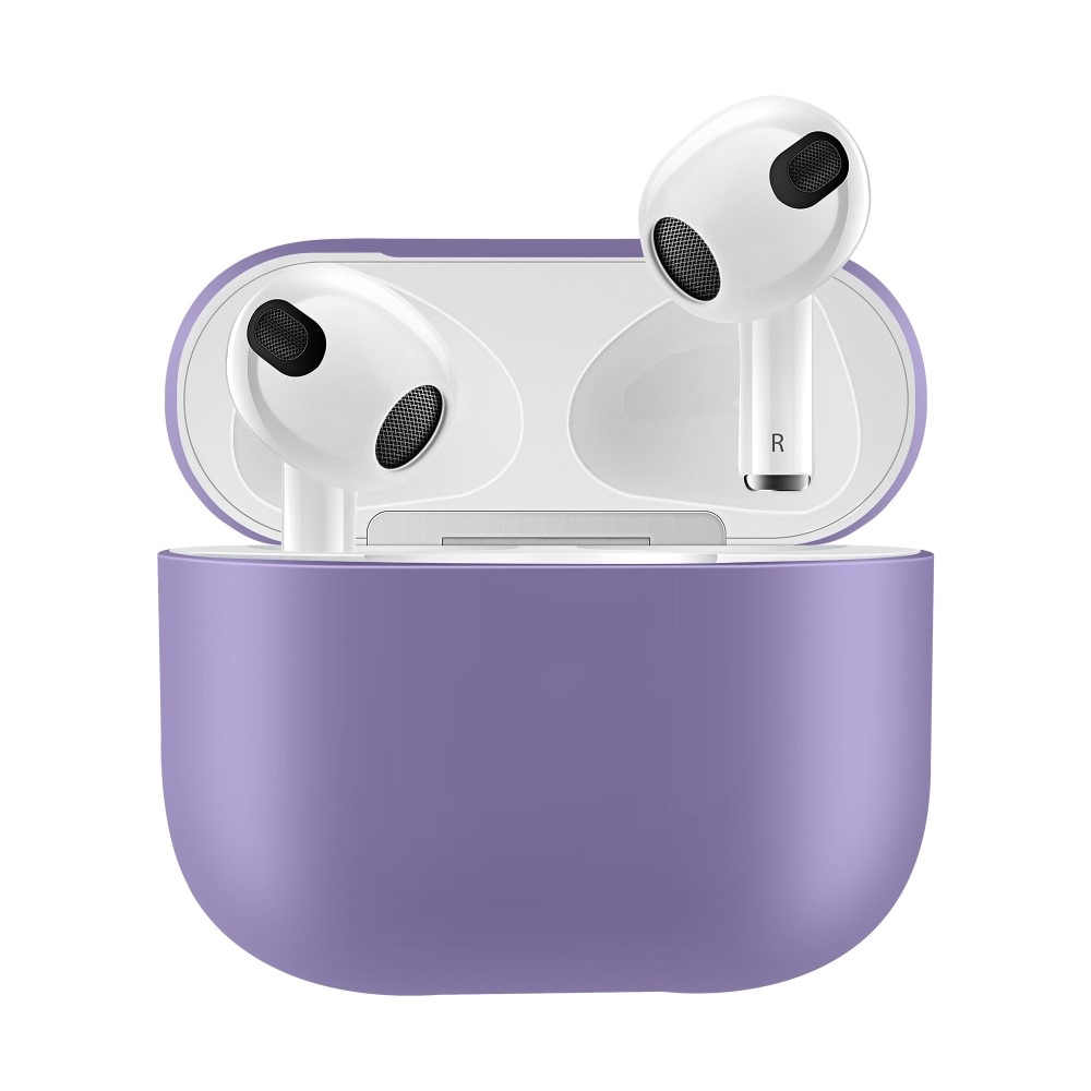 AirPods 3 Tunt silikonskal, lila