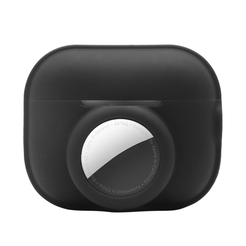 Apple AirPods Pro 2 Silikonskal med AirTag-hållare, svart