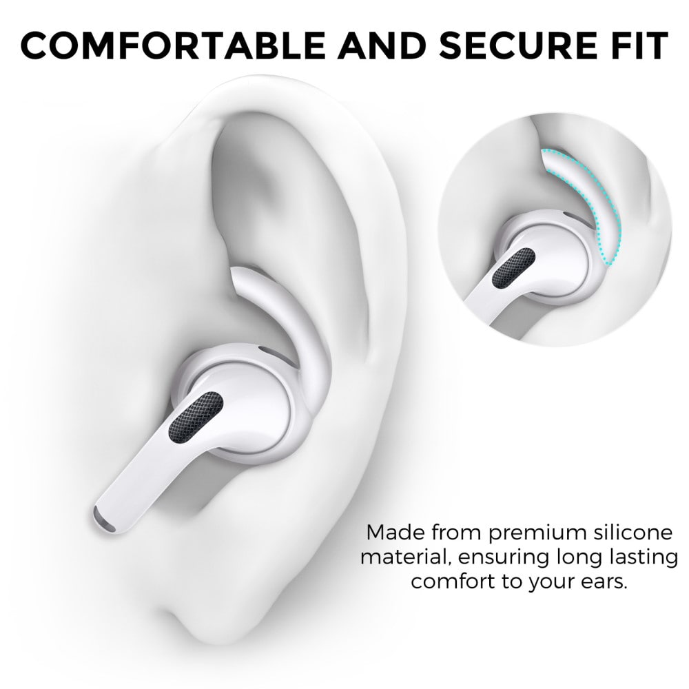 AirPods Pro 2 Sportiga Ear Hooks, vit