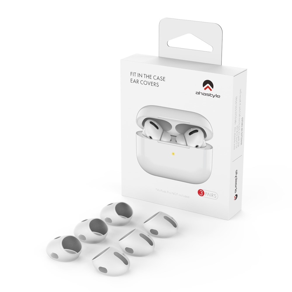 AirPods Pro 3-pack Ear Pads i silikon, vit