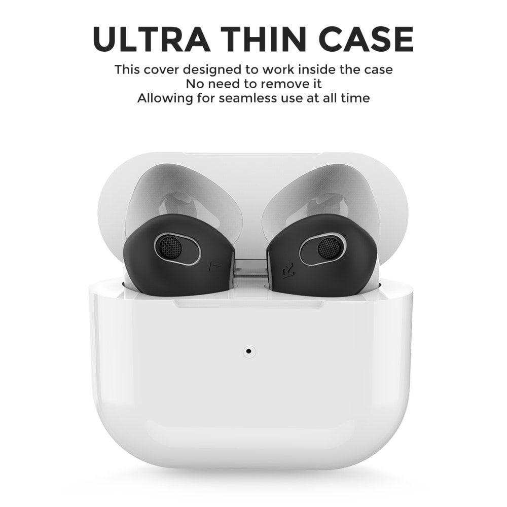 AirPods 3 3-pack Ear Pads i silikon, svart