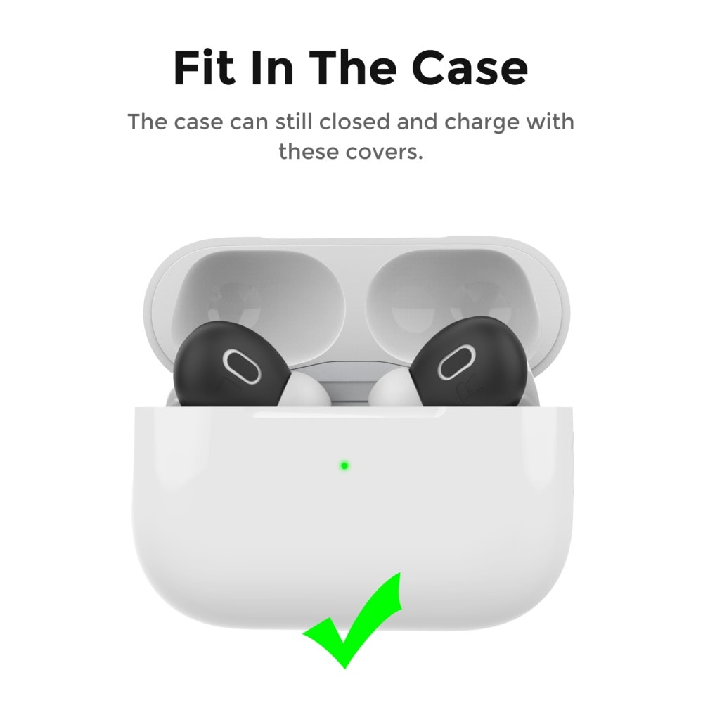 AirPods Pro 2 3-pack Ear Pads i silikon, svart