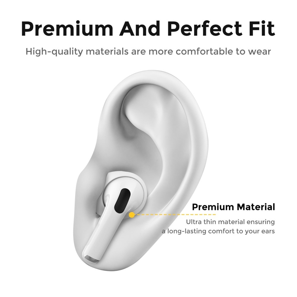 AirPods Pro 2 3-pack Ear Pads i silikon, vit