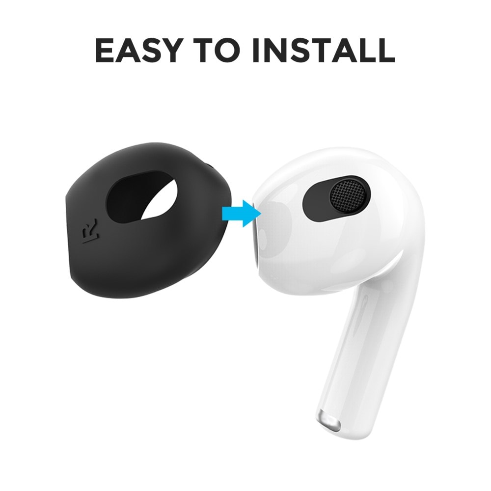 Apple AirPods 3 Ear Pads i silikon, svart