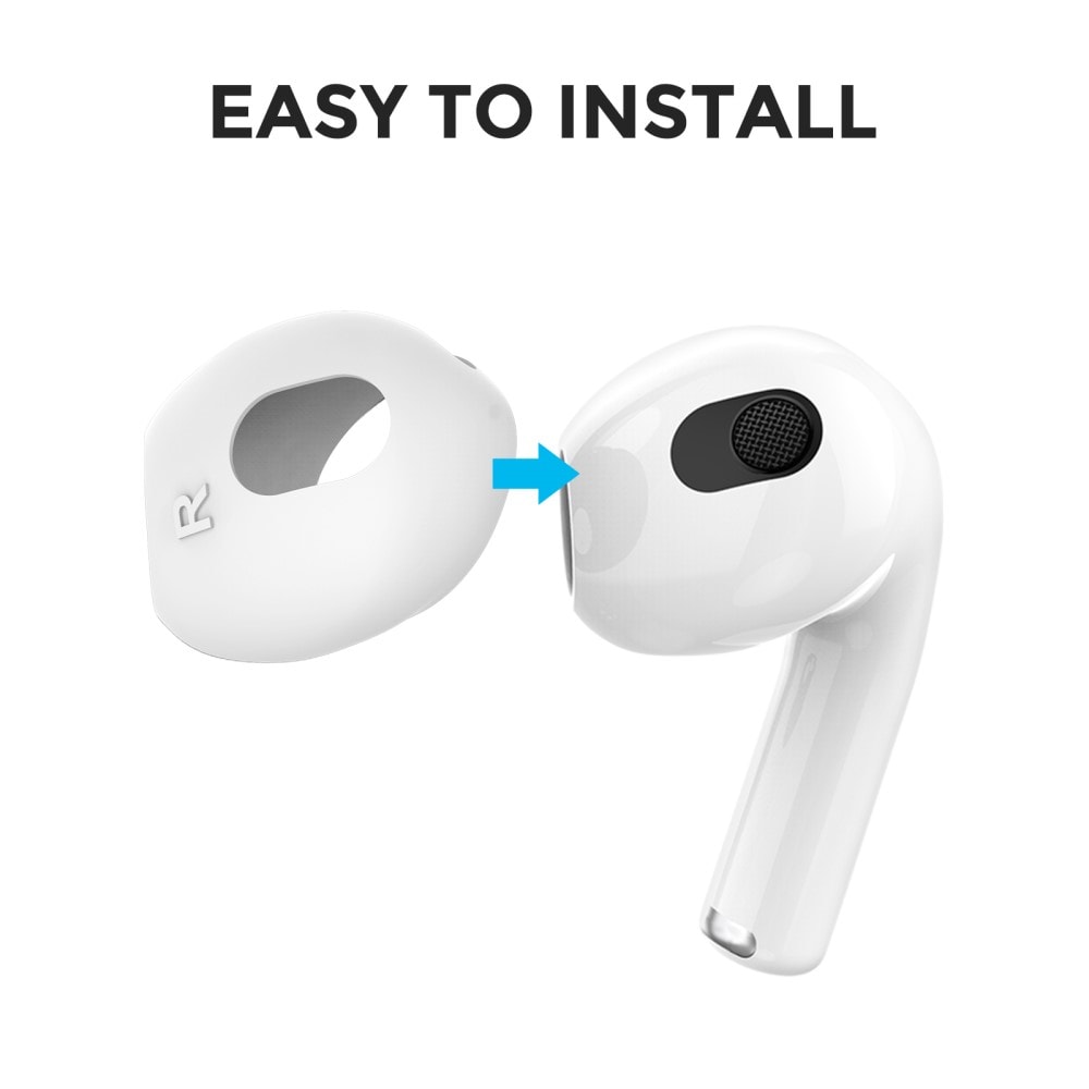 Apple AirPods 3 Ear Pads i silikon, vit