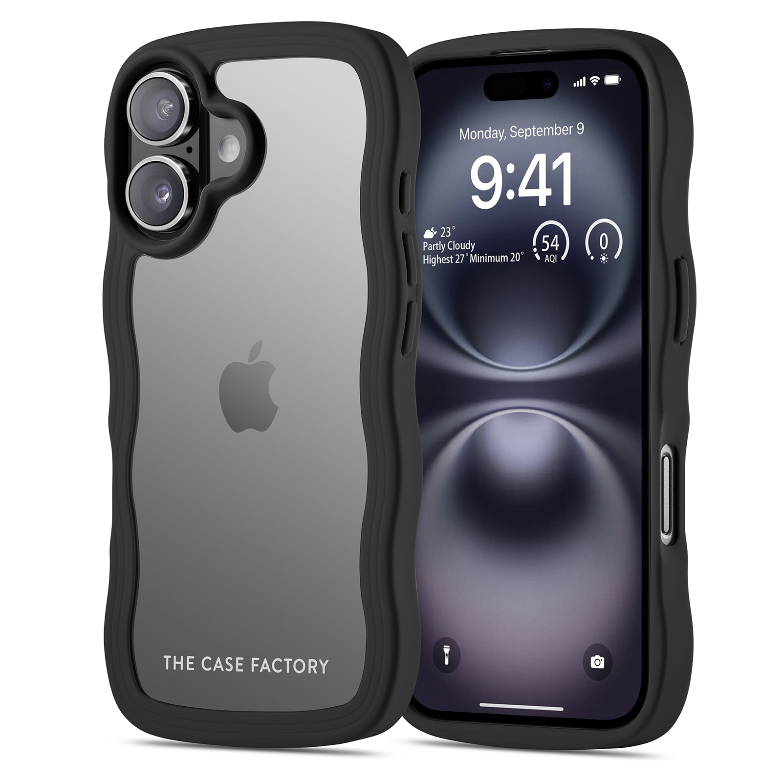 iPhone 16 The Wave Case, Svart