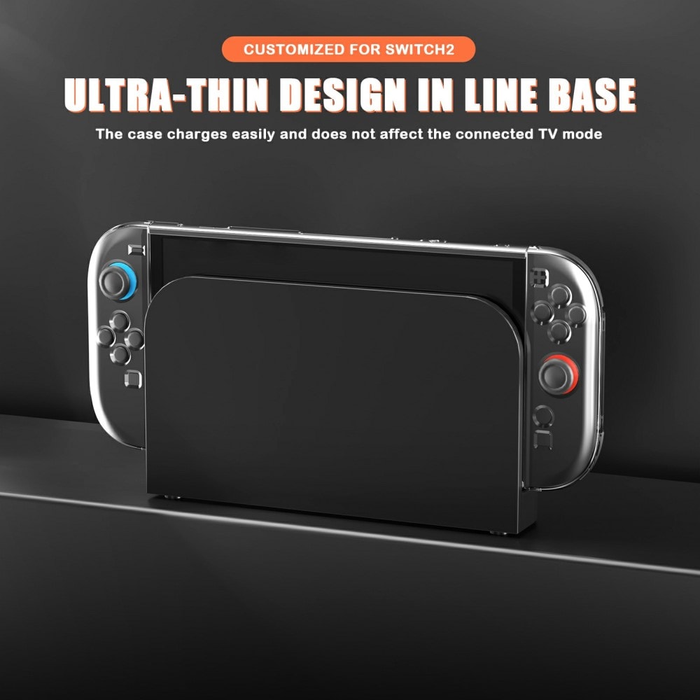 Nintendo Switch 2 Skyddande TPU-skal, transparent