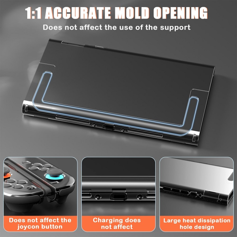 Nintendo Switch 2 Skyddande TPU-skal, transparent