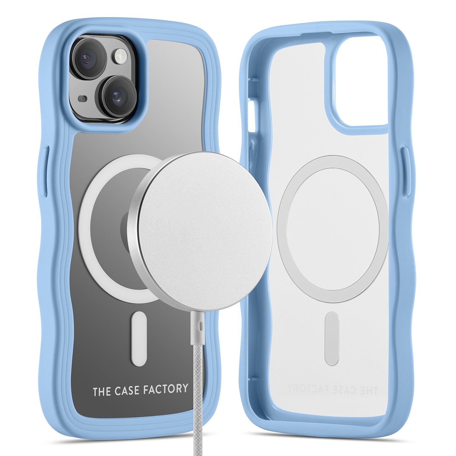 iPhone 14 The Wave Magnetic Case Blå